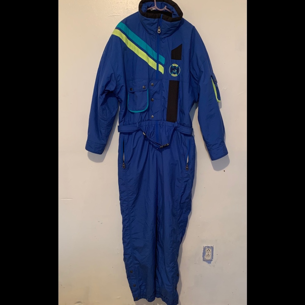 Blue Vintage Tyrolia Men’s Ski Suit XL